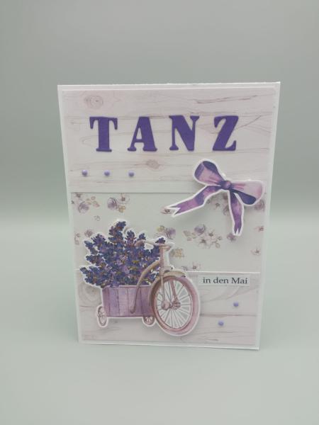 Zauberhafte "TANZ in den Mai" Grußkarte
